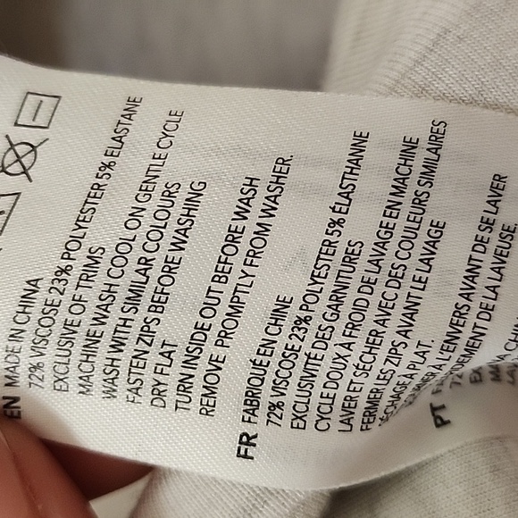 Varley Davidson Quarter-Zip Sweatshirt Ivory Marie Size Large - Picture 16 of 16